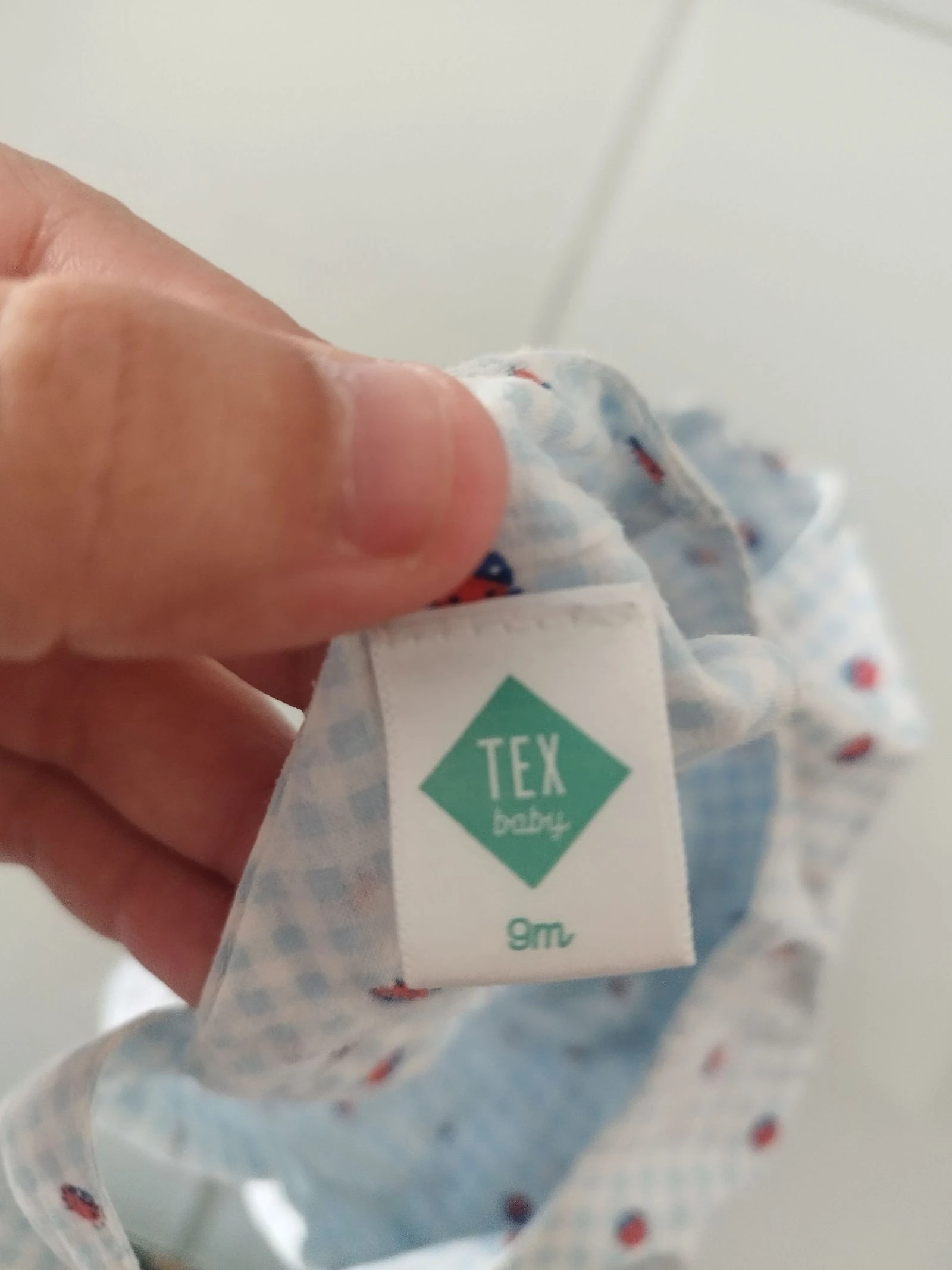 Vestido de verano bebe azul con mariquitas rojas 9 meses – photo 2
